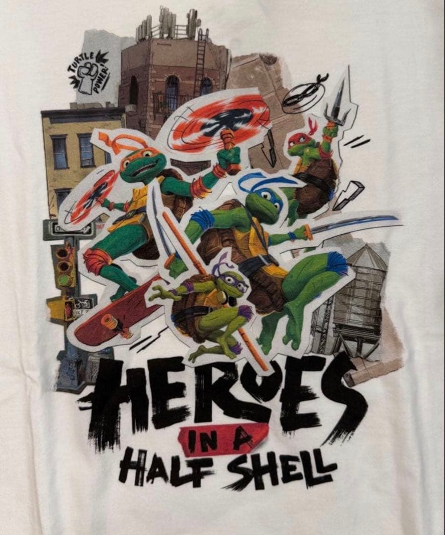 TMNT ミュータントタートルズ　ミュータントパニック　Tシャツ　ホワイト　LL — image 2