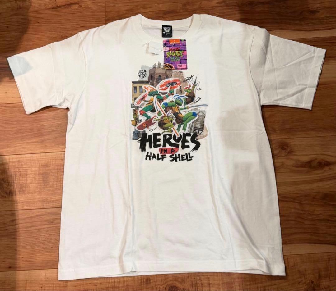 TMNT ミュータントタートルズ　ミュータントパニック　Tシャツ　ホワイト　LL — image 5