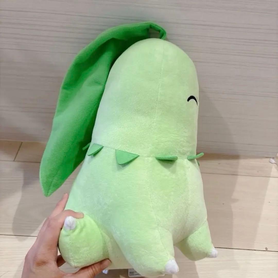 チコリータ ポケモン ポケットモンスター めちゃもふぐっと ほぺたぬいぐるみ — image 2