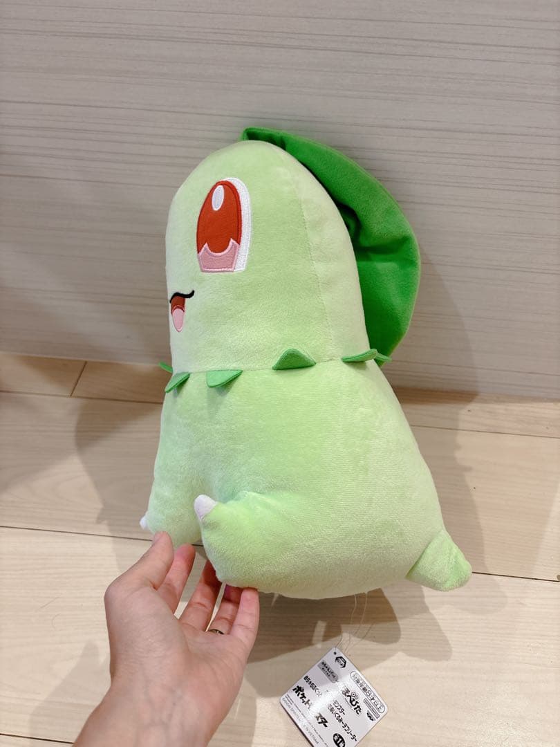チコリータ ポケモン ポケットモンスター めちゃもふぐっと ほぺたぬいぐるみ — image 4