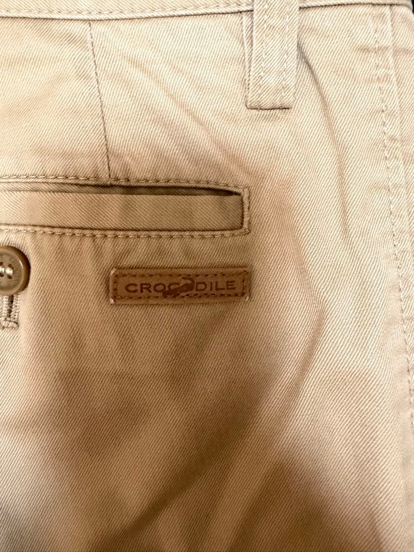 【CROCODILE】ベージュ チノパン クロップドパンツ — image 4