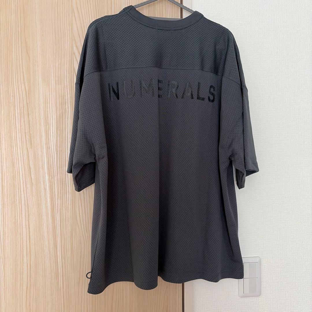 NUMERALS メッシュフットボールTシャツ グレー Mサイズ　新品 — image 2