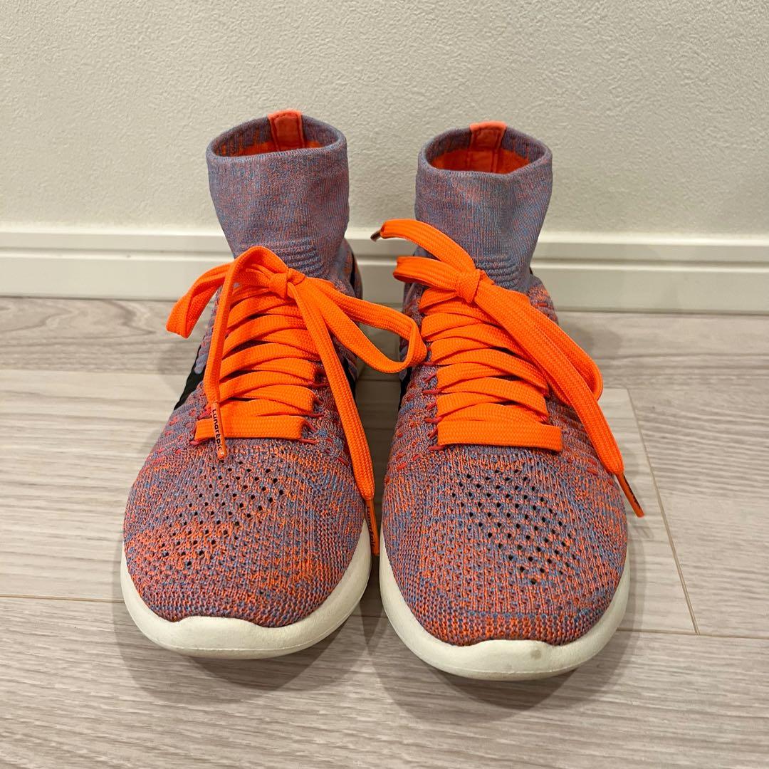美品 NIKE ルナエピック フライニット 23cm オレンジ×ブルーグレー — image 3