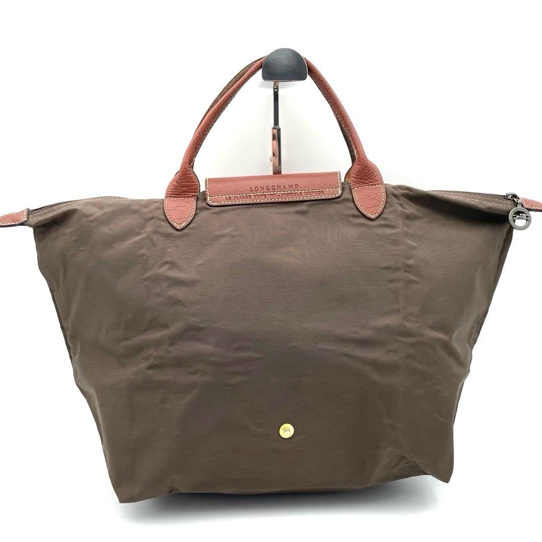 LONGCHAMP ロンシャン ルプリアージュ ハンドバッグ ナイロン レザー — image 3