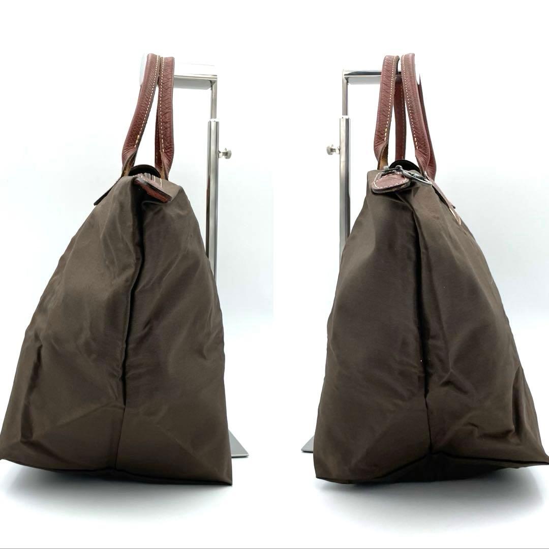 LONGCHAMP ロンシャン ルプリアージュ ハンドバッグ ナイロン レザー — image 5