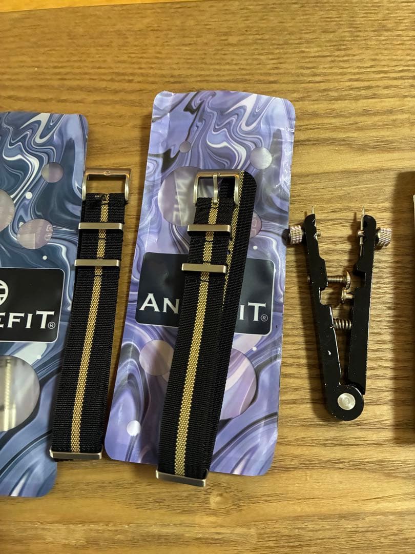 ANNEFIT 腕時計交換用ベルト 2本セット 工具付き — image 2