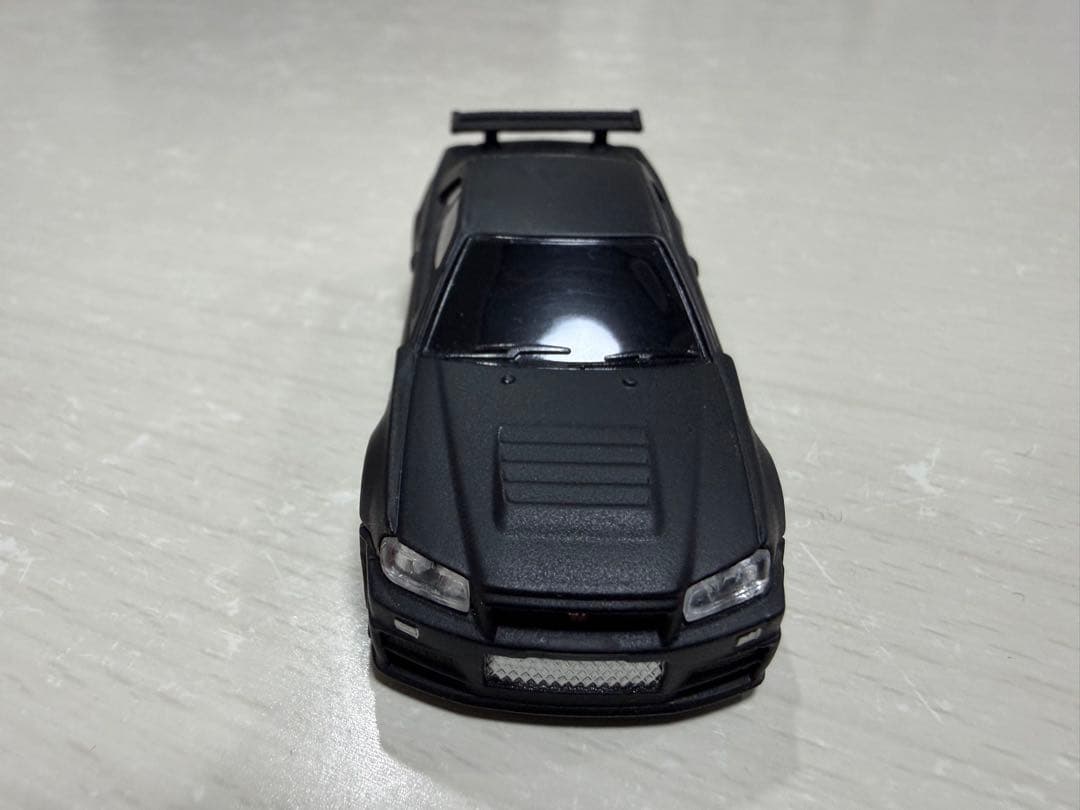 Nissan Skyline GT-R R34 ミニカー マットブラック — image 3