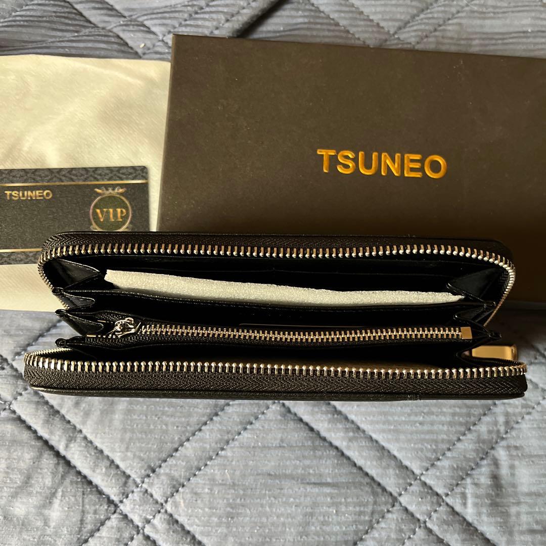 TSUNEO 長財布 ブラック ラウンドファスナー — image 2