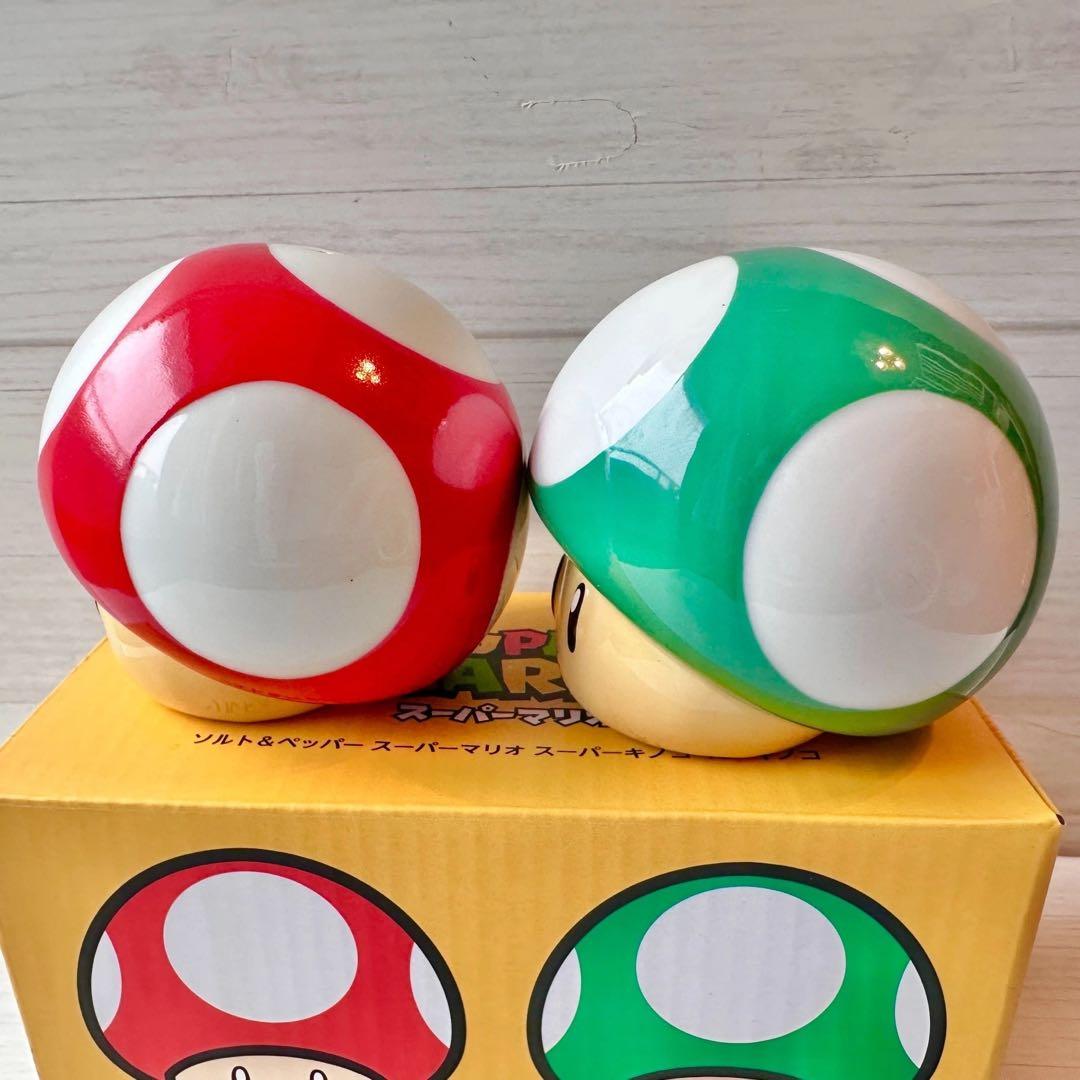 即日発送 調味料入れソルト＆ペッパー スーパーマリオスーパーキノコ・1UPキノコ — image 5