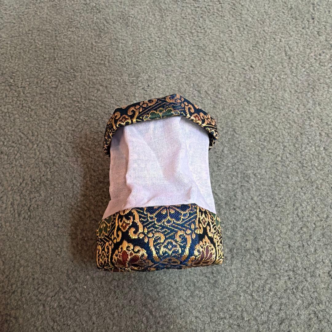 【美品】金襴香合 布香合 御香入れ 携帯用 仏具 茶道具 法衣 — image 4