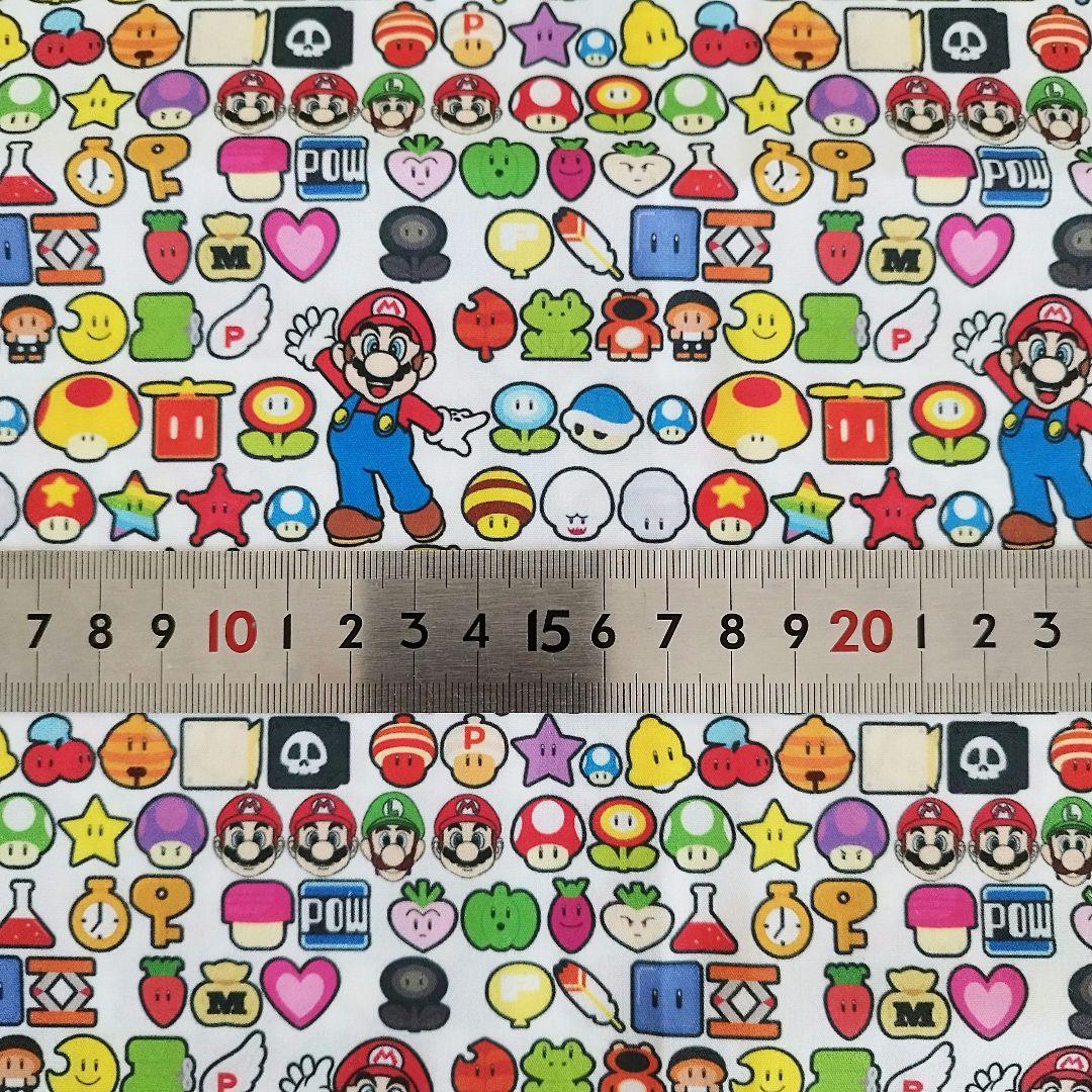 《50×70》マリオ ゲーム はぎれ 布 生地 — image 4