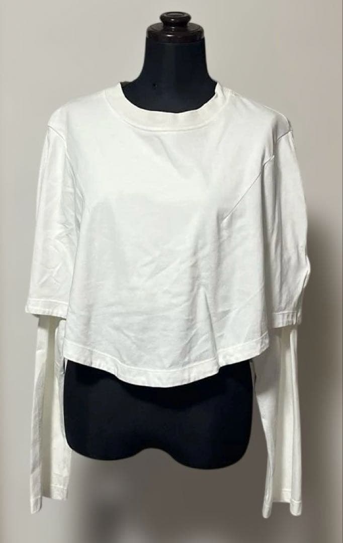 SIRLOIN ホワイト クロップド丈 Tシャツ M — image 2
