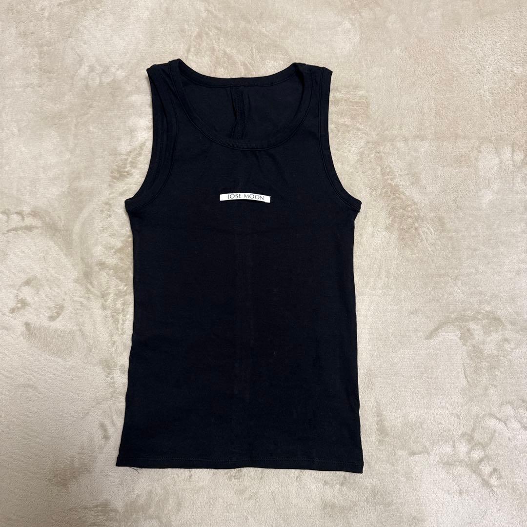 JOSE MOON / RIB TANK TOP BLACK — image 2