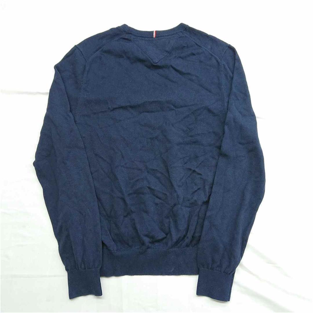 トミー ヒルフィガー クルーネックコットンニット XS ネイビー系 メンズ — image 2