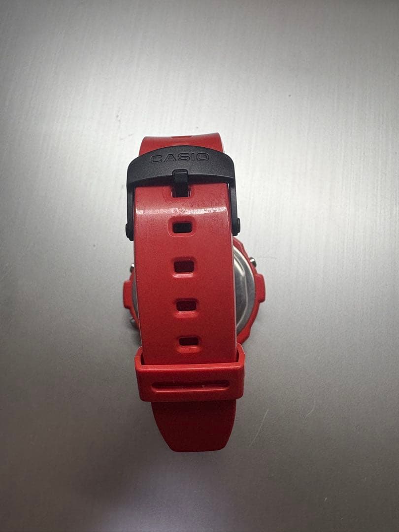 CASIO W-214HC デジタル腕時計 レッド 本体 — image 5