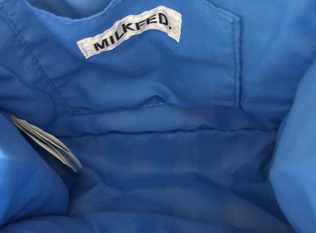 【美品】MILKFED. ミルクフェド ギンガムチェックミニトートバッグ — image 3