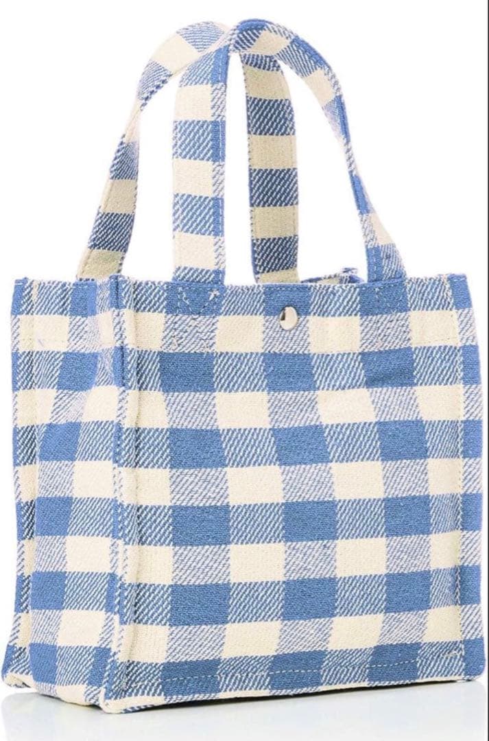 【美品】MILKFED. ミルクフェド ギンガムチェックミニトートバッグ — image 5