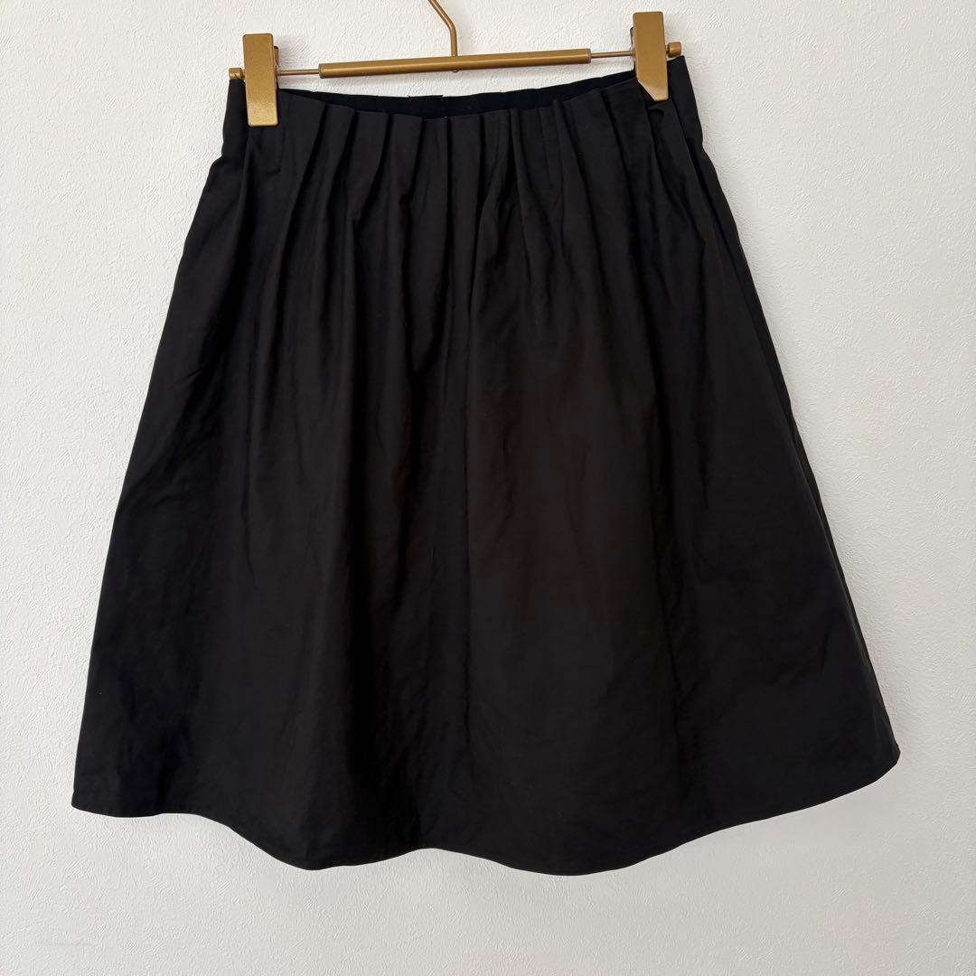 ラボラトリーワーク　フレアスカート　ブラック　M ウエストタック　膝丈　上品 — image 5