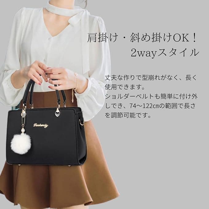 ハンドバッグ ショルダーバッグ グリーン 2way おしゃれ 可愛い — image 3