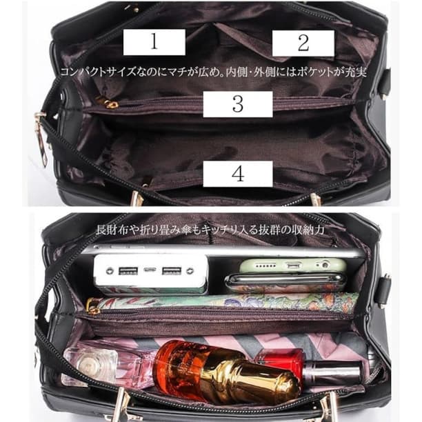 ハンドバッグ ショルダーバッグ グリーン 2way おしゃれ 可愛い — image 4
