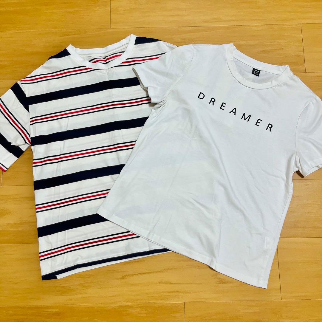 SHEIN 半袖 Tシャツ DREAMER 白Tシャツ シンプル ロゴ — image 2