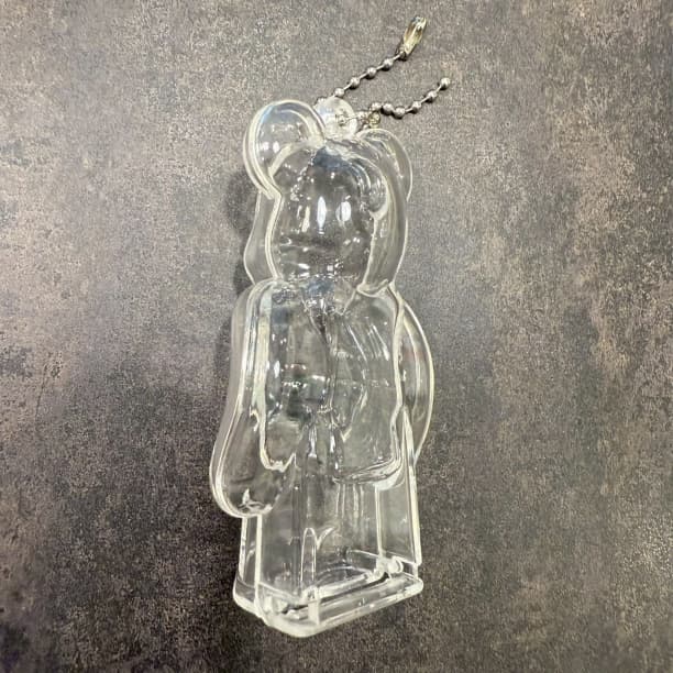 ベアブリック用 キーホルダー BE@RBRICK クリアケース チェーン付 嵐 — image 2