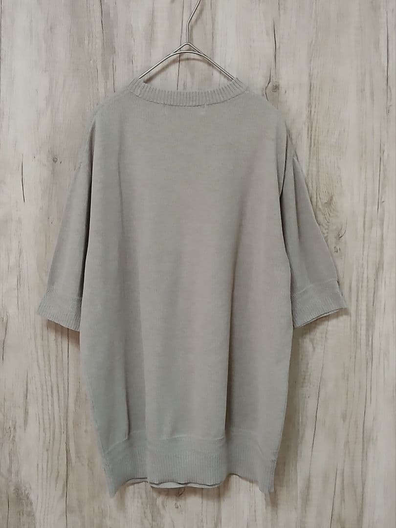 green label relaxing サマーニット 半袖 ベージュ M — image 2