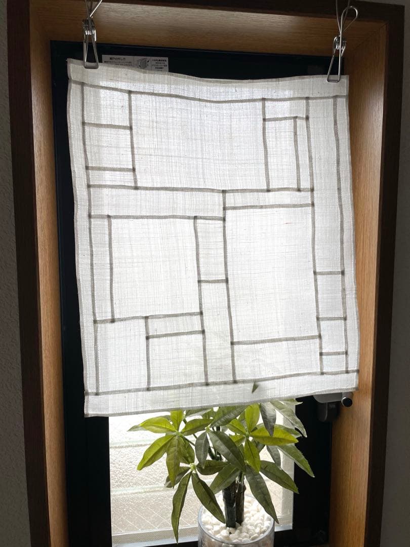 ポチャギ　オフホワイト　ミニカーテン【31㎝×36㎝】チョガッポ No.6 — image 2