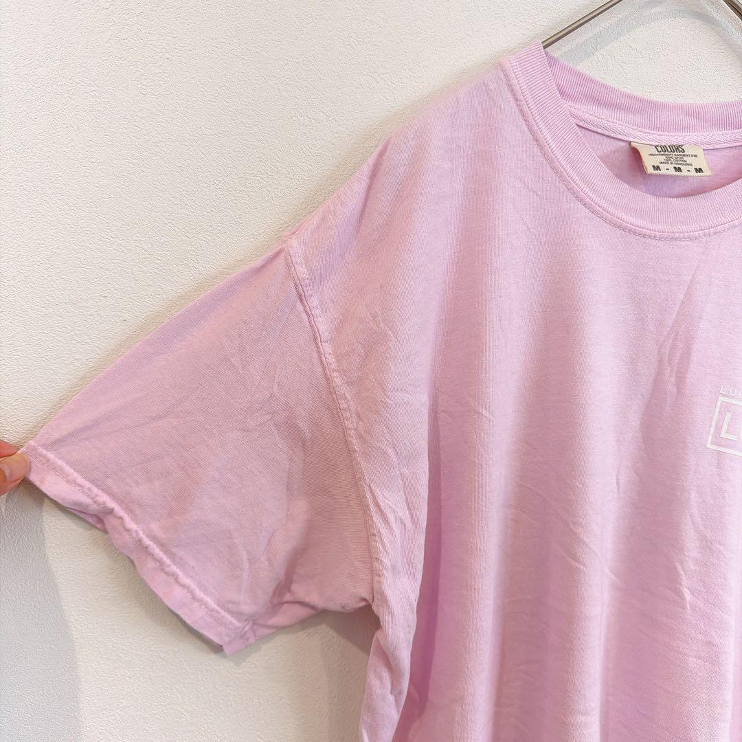 コンフォートカラーズ フラミンゴ柄 Tシャツ クルーネック 半袖 M 桃 綿 — image 5