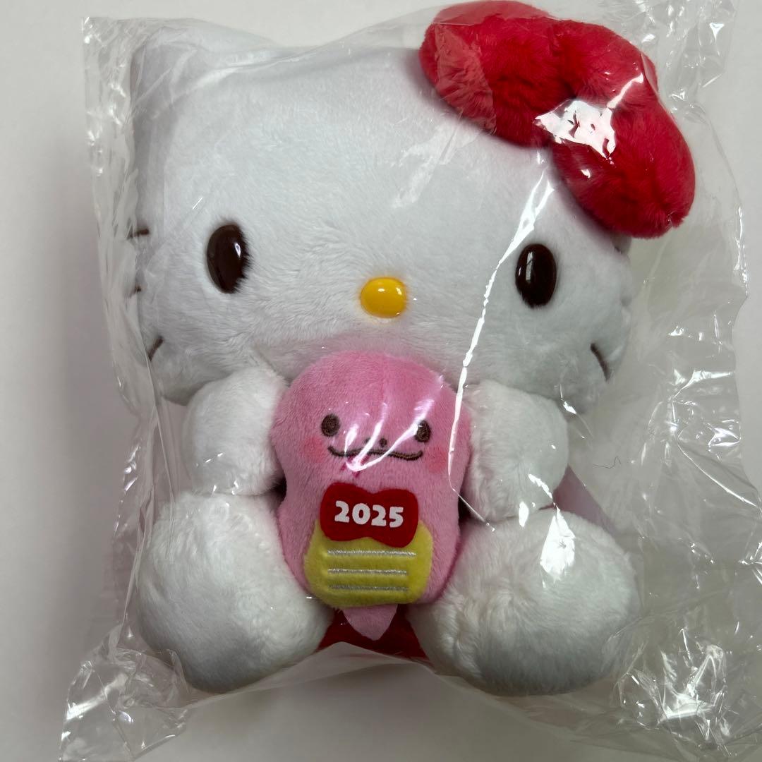 【新品】ハローキティバニティポーチ　干支ぬいぐるみ2点セット2025年福袋 — image 5