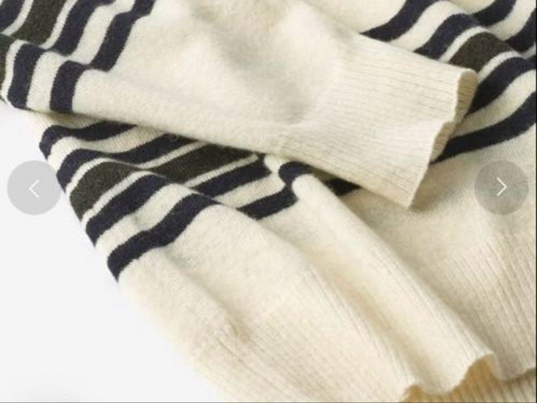【新品】❣️DoCLASSE マルチボーダー セーター　クルーネック　ニット　M — image 2
