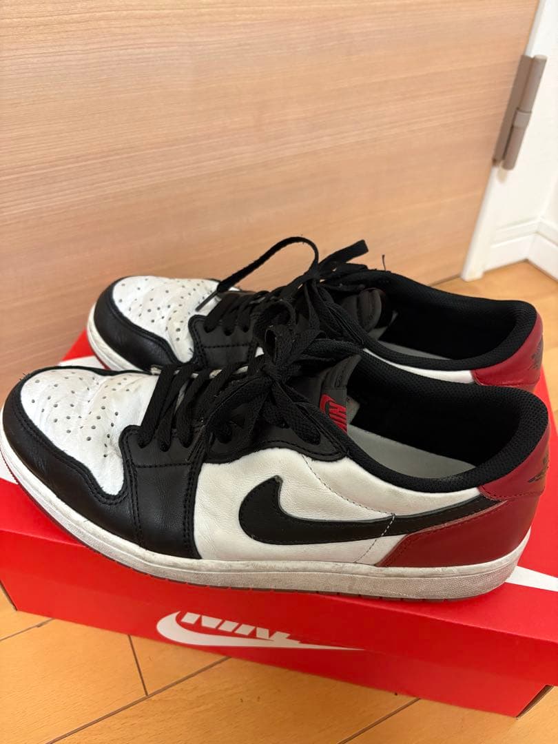 NIKE Air Jordan 1 Low Black Toe 黒つま — image 3