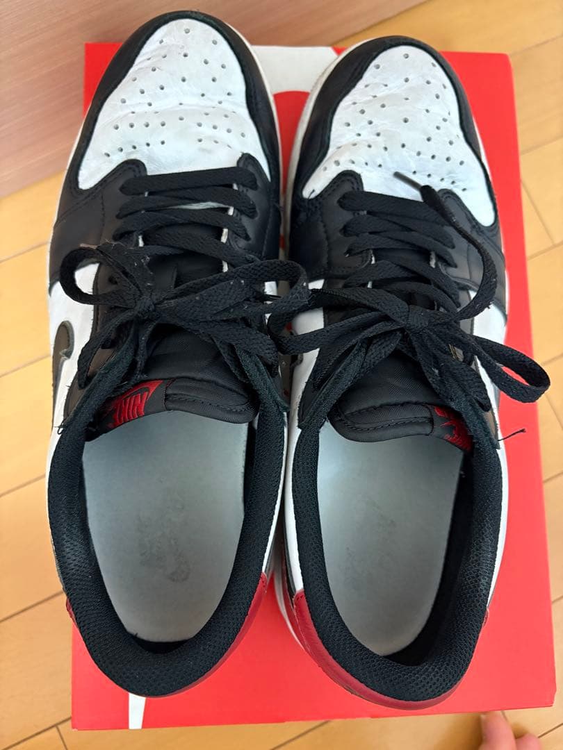 NIKE Air Jordan 1 Low Black Toe 黒つま — image 4