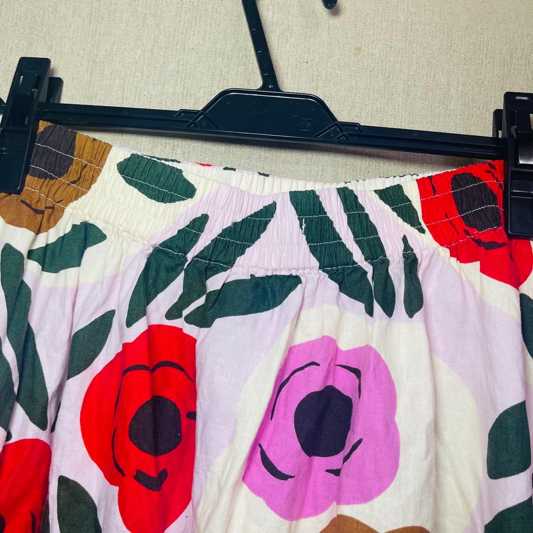新品　UNIQLO ユニクロ　マリメッコ　リネンブレンドスカート　Lサイズ — image 3