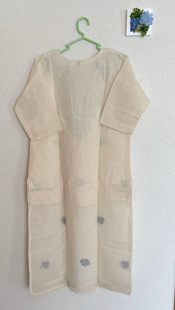 インド　khadi cotton クルタ　トップス — image 2