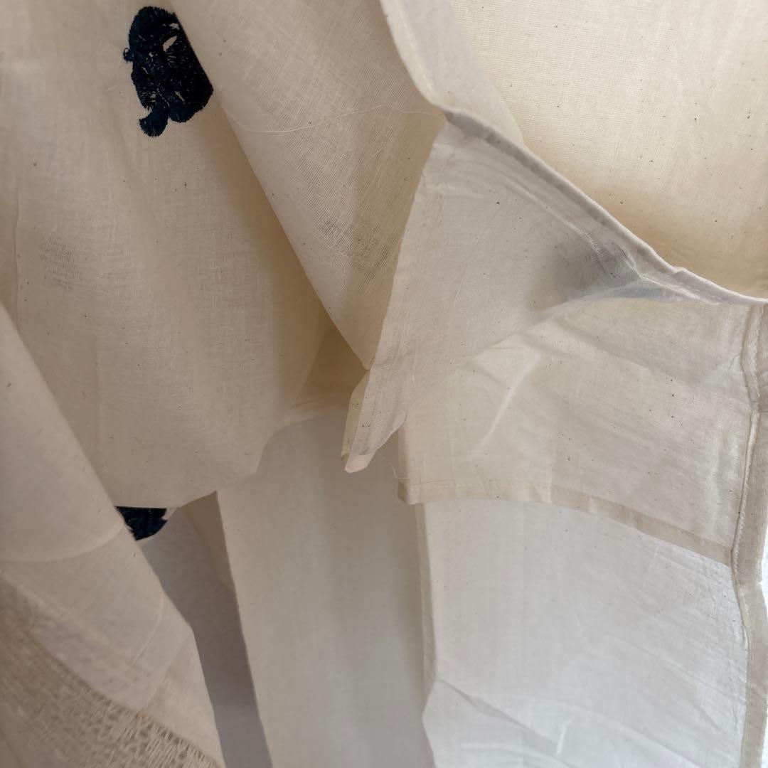 インド　khadi cotton クルタ　トップス — image 5