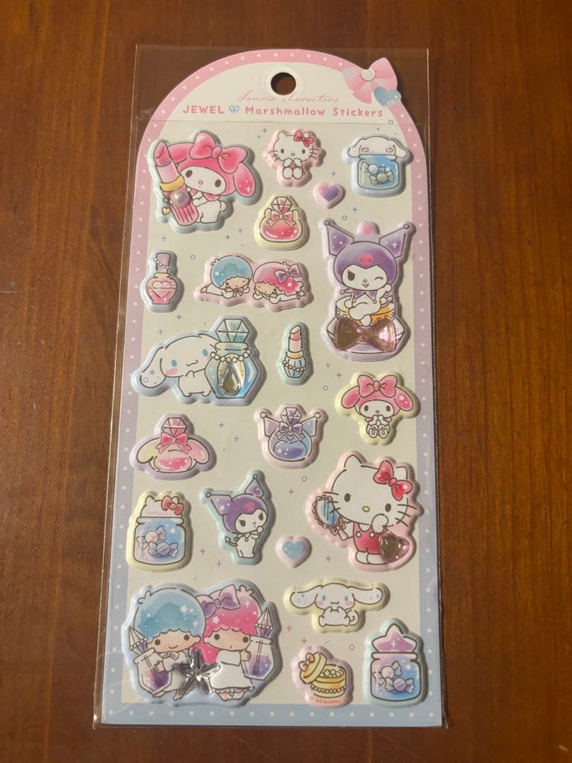 正規品　サンリオ　ジュエルマシュマロステッカーズ　３枚セット　新品 — image 4