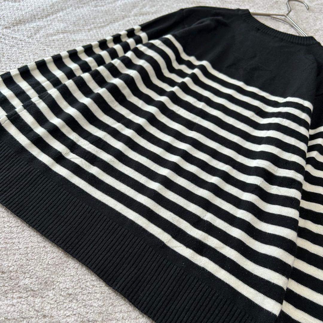 AZUL by moussy スターボーダー長袖クルーネック ニット XS — image 4