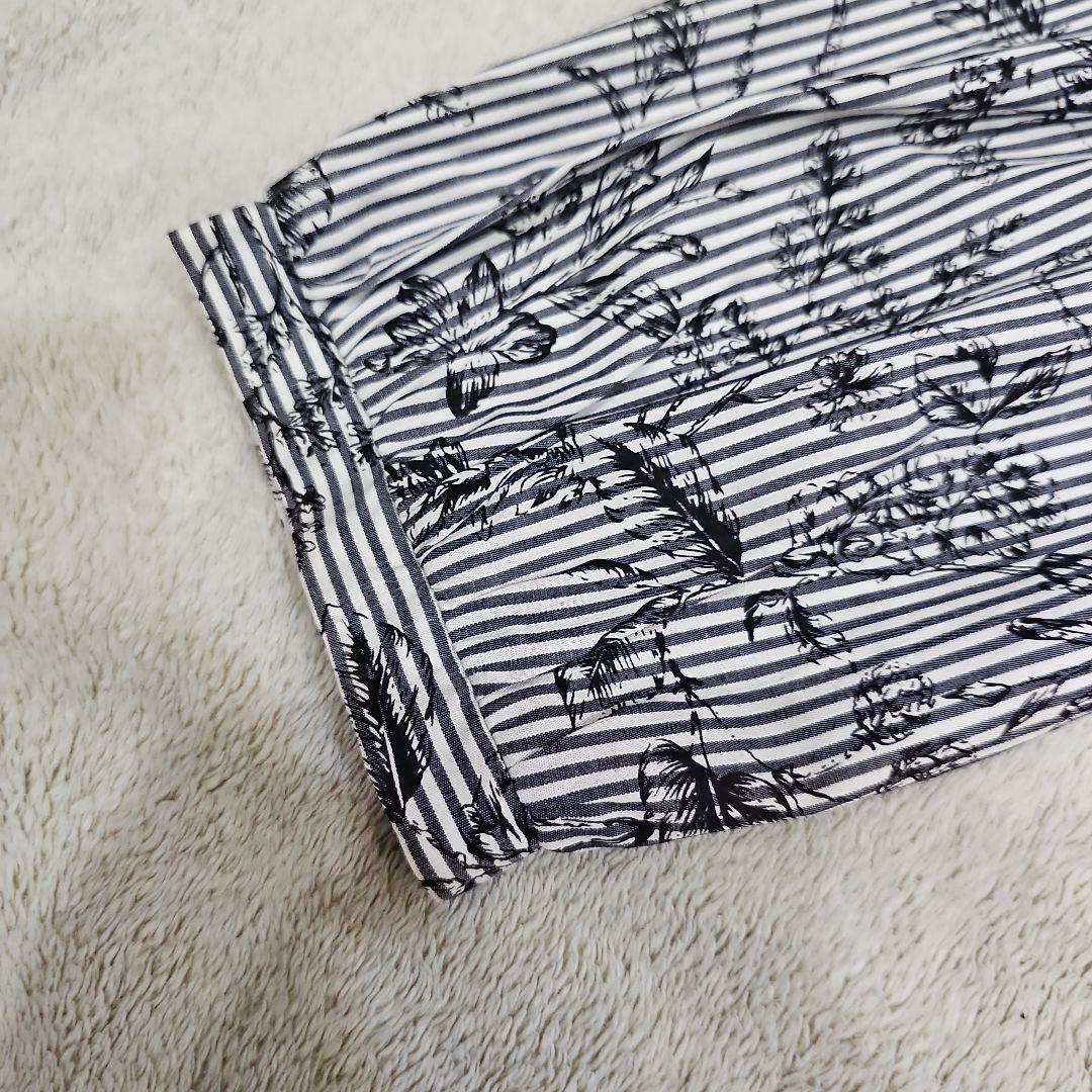 ​【新品タグ付き】noa-ge ノアージュ ストライプ 花柄 M 綿100% — image 5