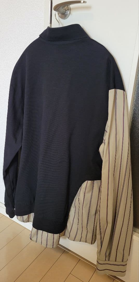 FENG CHEN WANGシャツドッキング長袖ポロシャツ — image 4