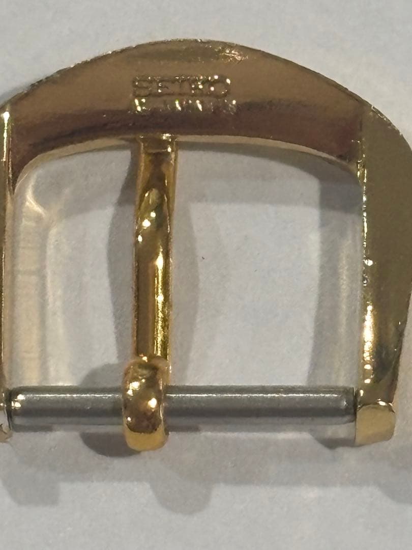SEIKO セイコー 美錠 尾錠　アルミ 金色 15mm 未使用 — image 2