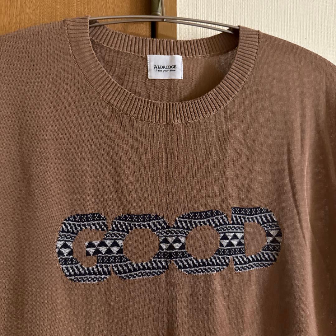 ALDRIDGE ノースリーブニットワンピース ブラウン — image 2