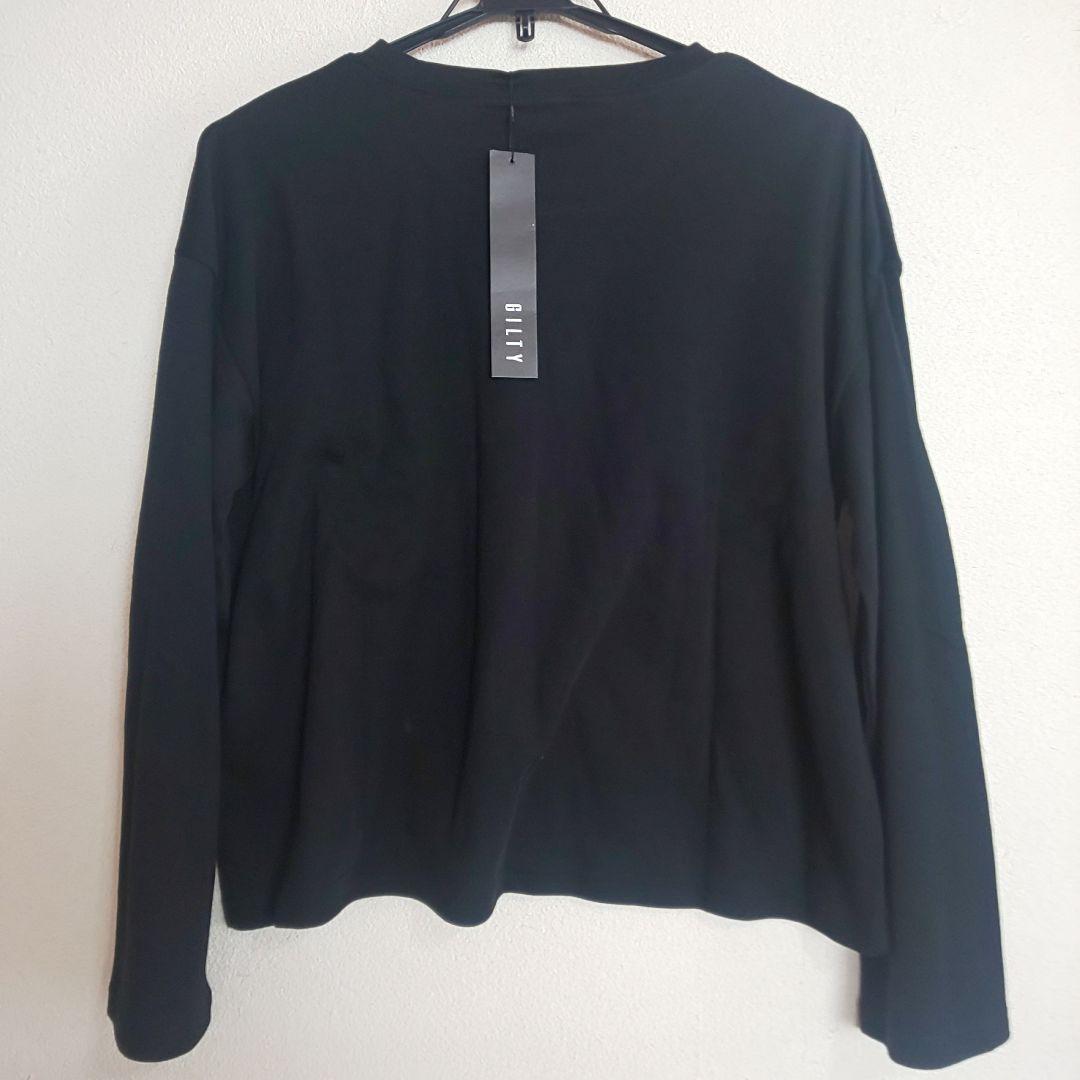 新品タグ付 カットソー M ブラック — image 2