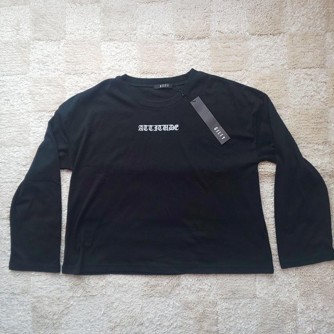新品タグ付 カットソー M ブラック — image 3