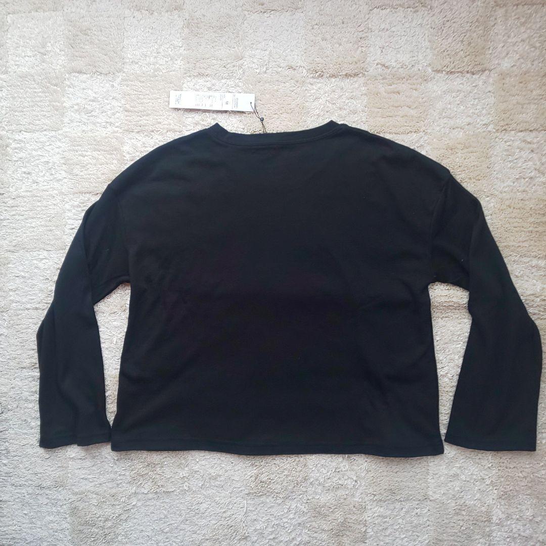 新品タグ付 カットソー M ブラック — image 4