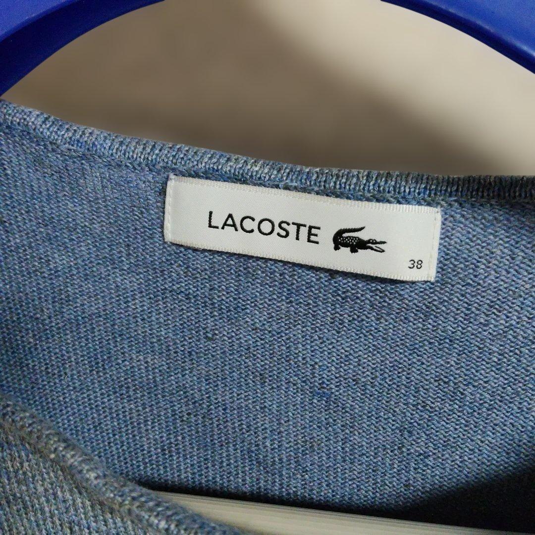 LACOSTE 半袖 ニット Tシャツトップス 38サイズ — image 3
