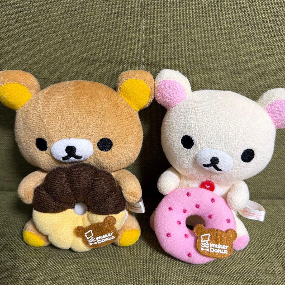 リラックマ　コリラックマ　まとめ売り　ミスド　ワッフル　平成レトロ　ぬいぐるみ — image 4