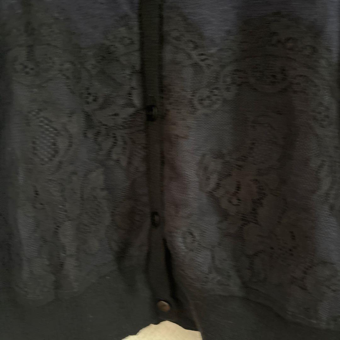 コビー918 さまAquascutum 紺黒　長袖カーディガン前身頃レース柄15 — image 5