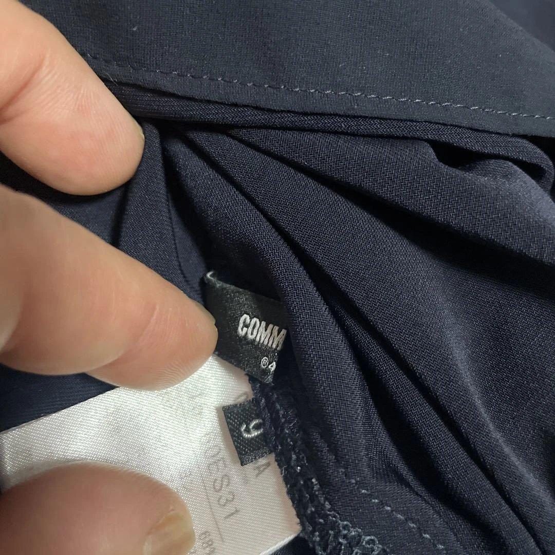 【美品】COMME CA ブラック ボウタイ ノースリーブ ブラウス — image 4