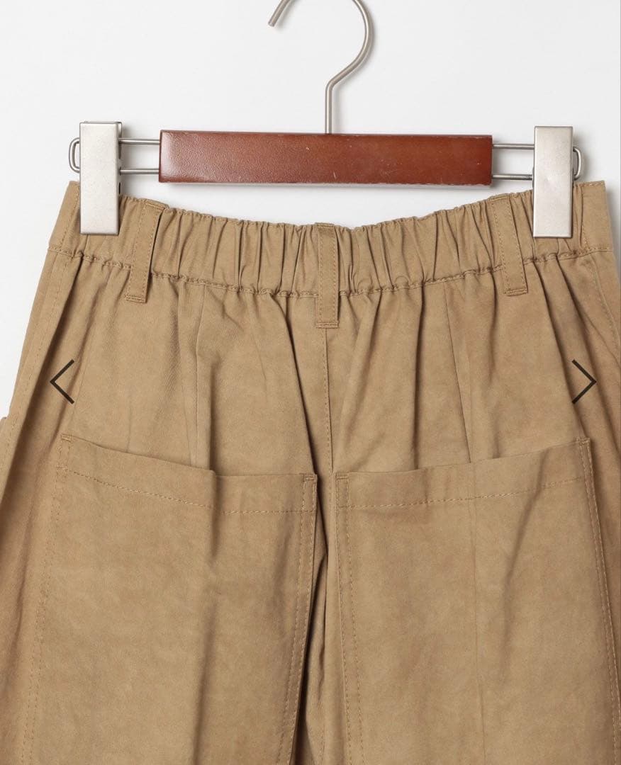 ニコアンド ムラ染め タックパンツ ワイドパンツ ベージュ Ｍサイズ — image 5